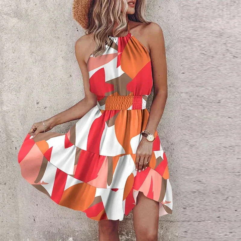 Short strap dress for women