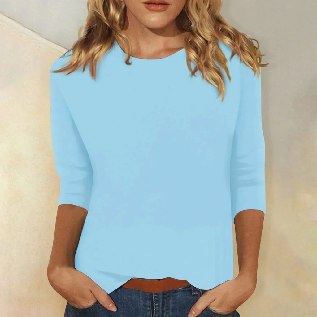 Stylish top for women with round neck
