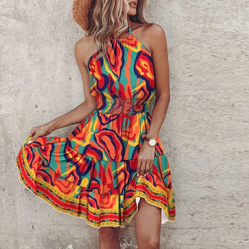 Short strap dress for women