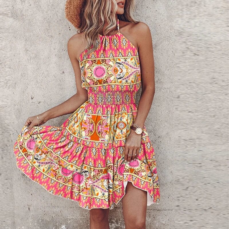 Short strap dress for women