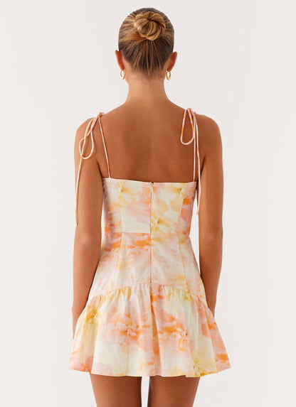 Abby Mini Dress - Floral Print Fiorora