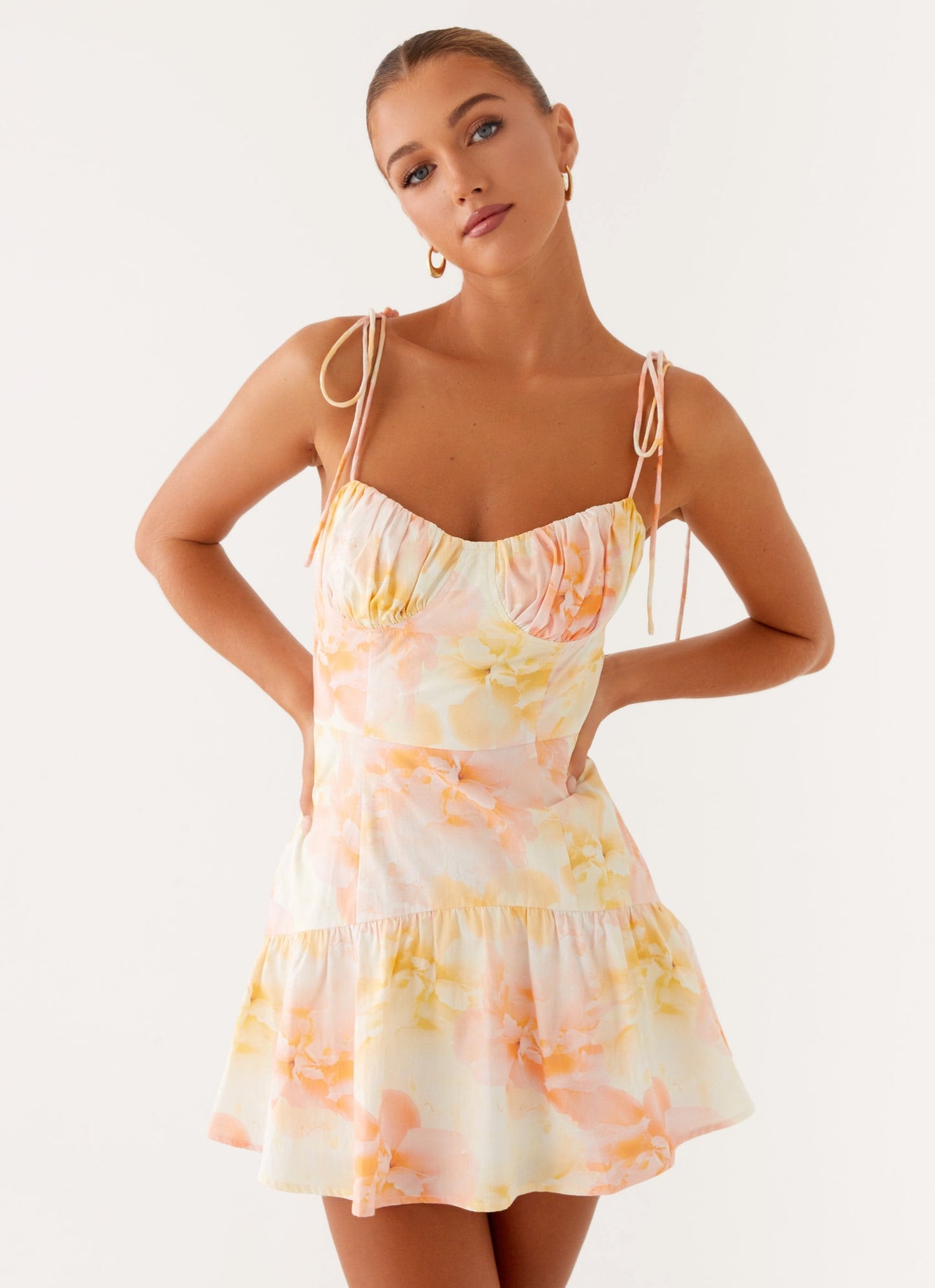 Abby Mini Dress - Floral Print Fiorora
