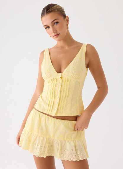 Aberley Skort - Yellow Fiorora