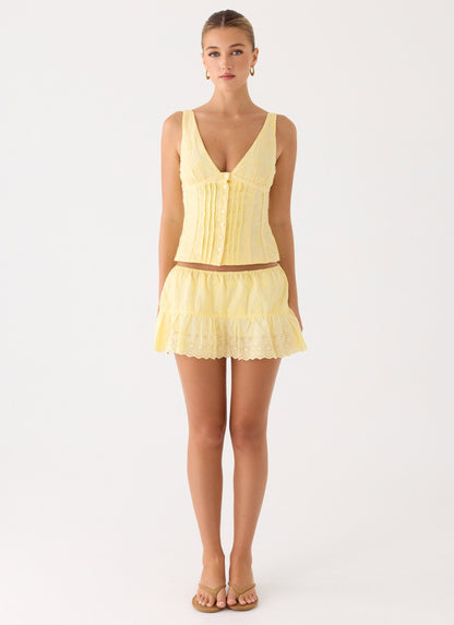 Aberley Top - Yellow Fiorora