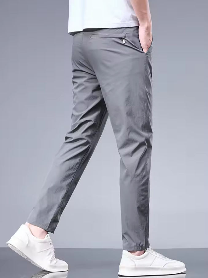 Slim straight-leg trousers with clean design