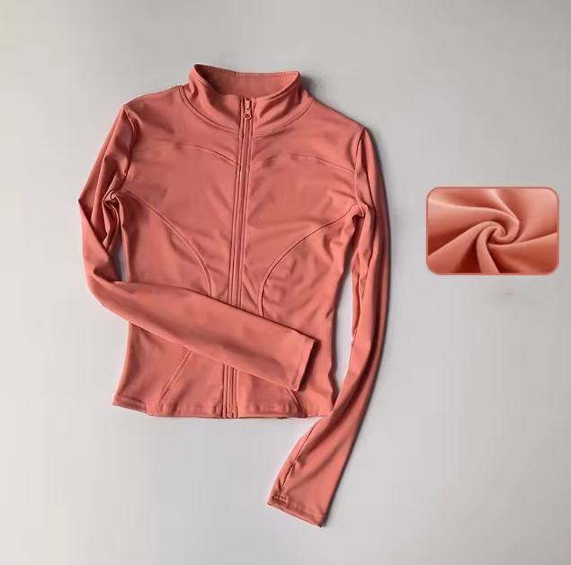 Women's high collar long sleeve top