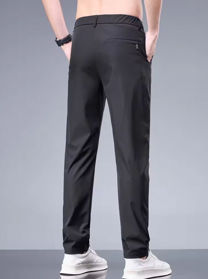 Slim straight-leg trousers with clean design