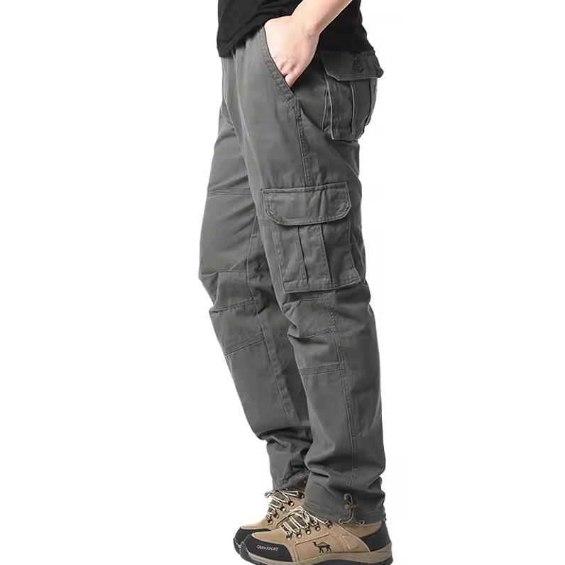 Cargo trousers with multiple pockets
