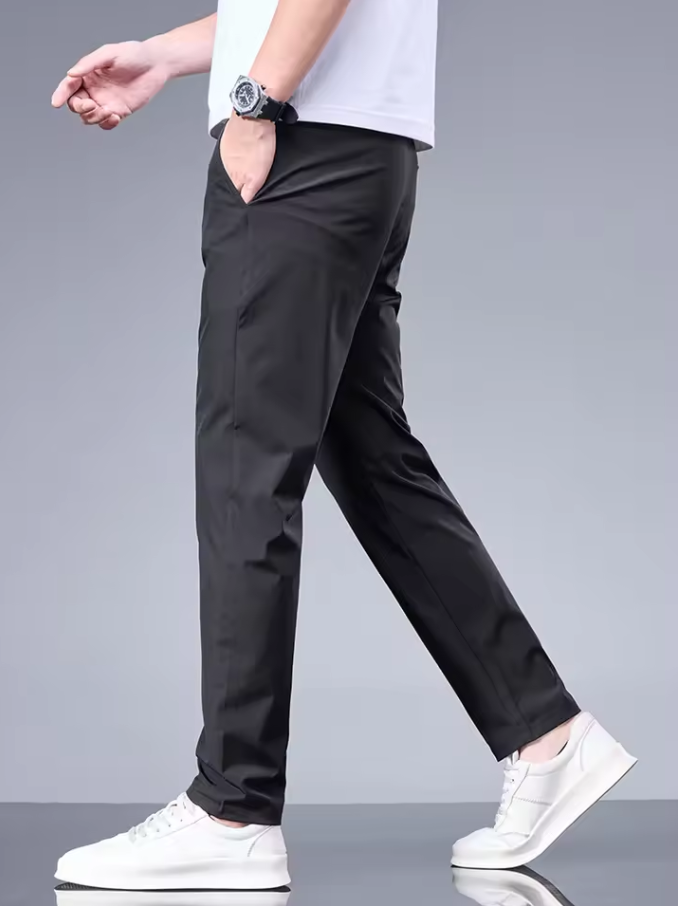 Slim straight-leg trousers with clean design