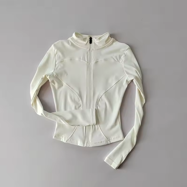 Women's high collar long sleeve top