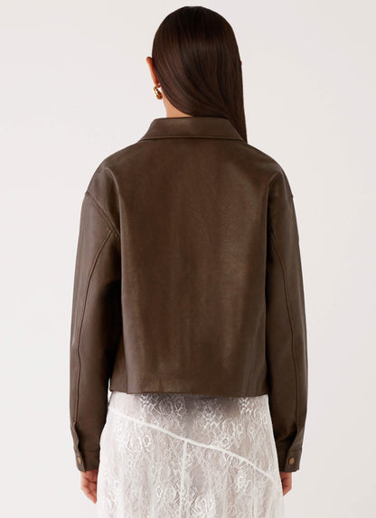 Kurzjacke mit Umlegekragen und Brusttaschen - Fiorora Fiorora