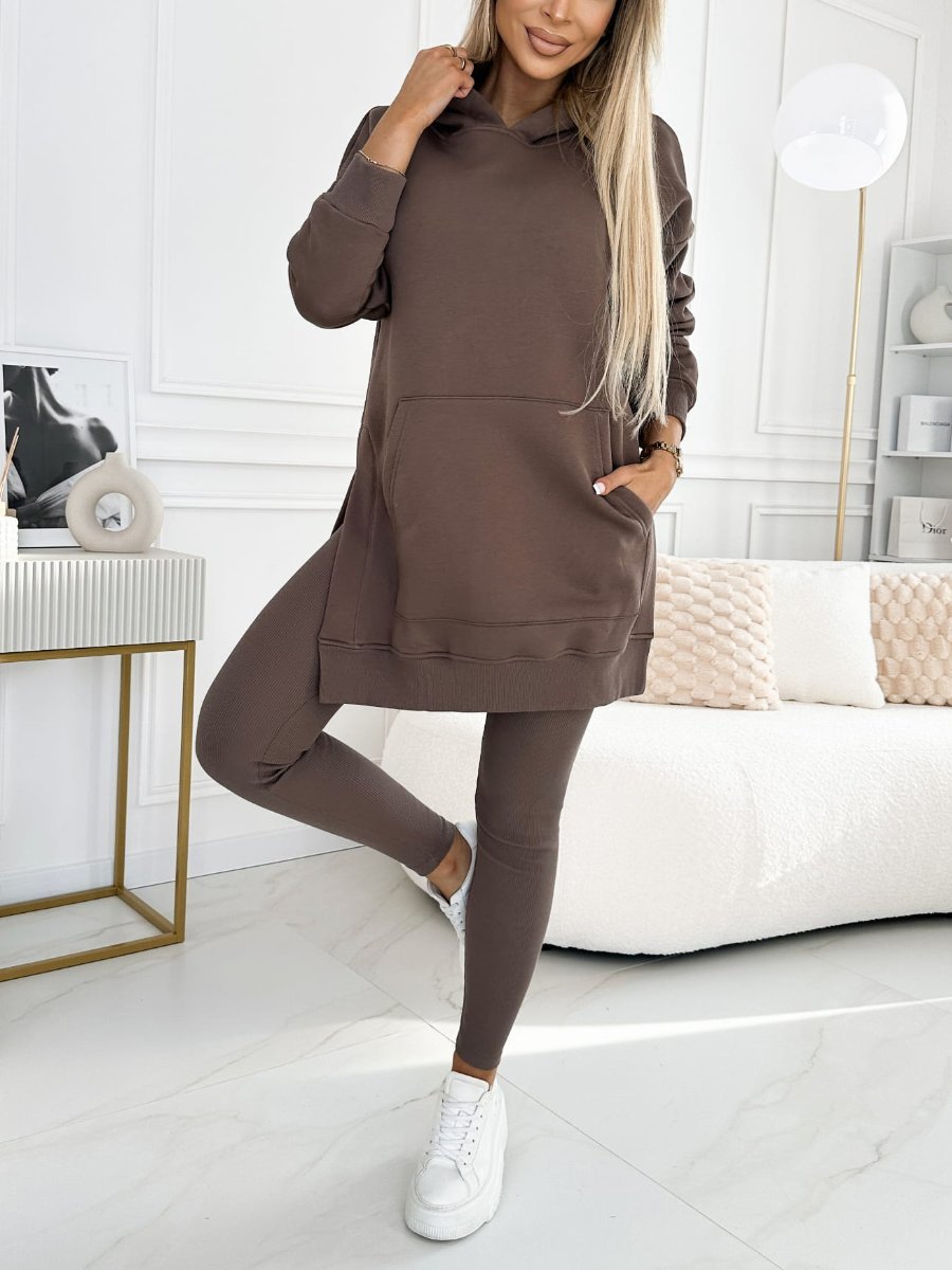 Ensemble Chaleureux à Capuche et Leggings pour Femmes - Marie Montel