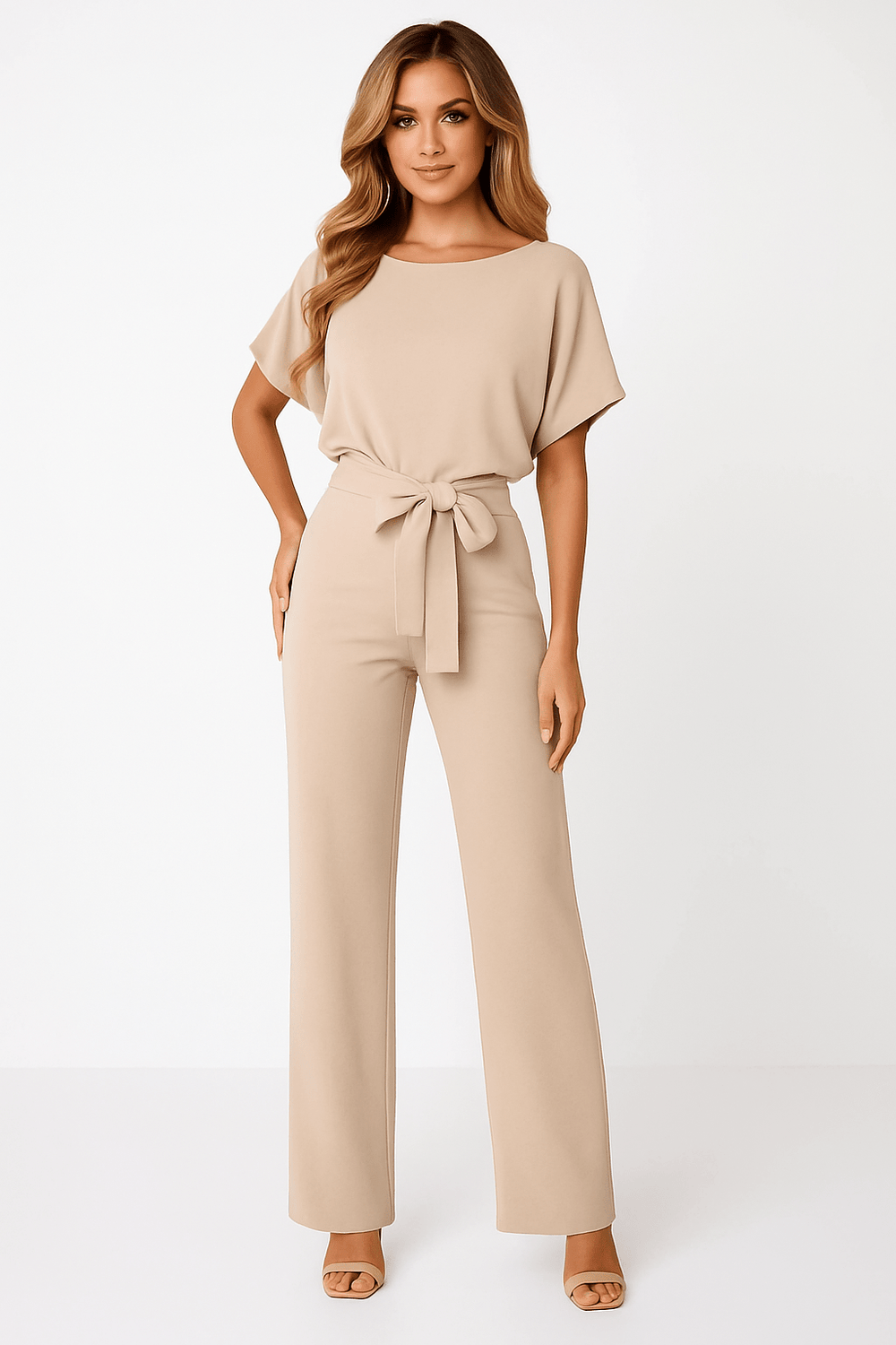 Elegant jumpsuit for women with belt