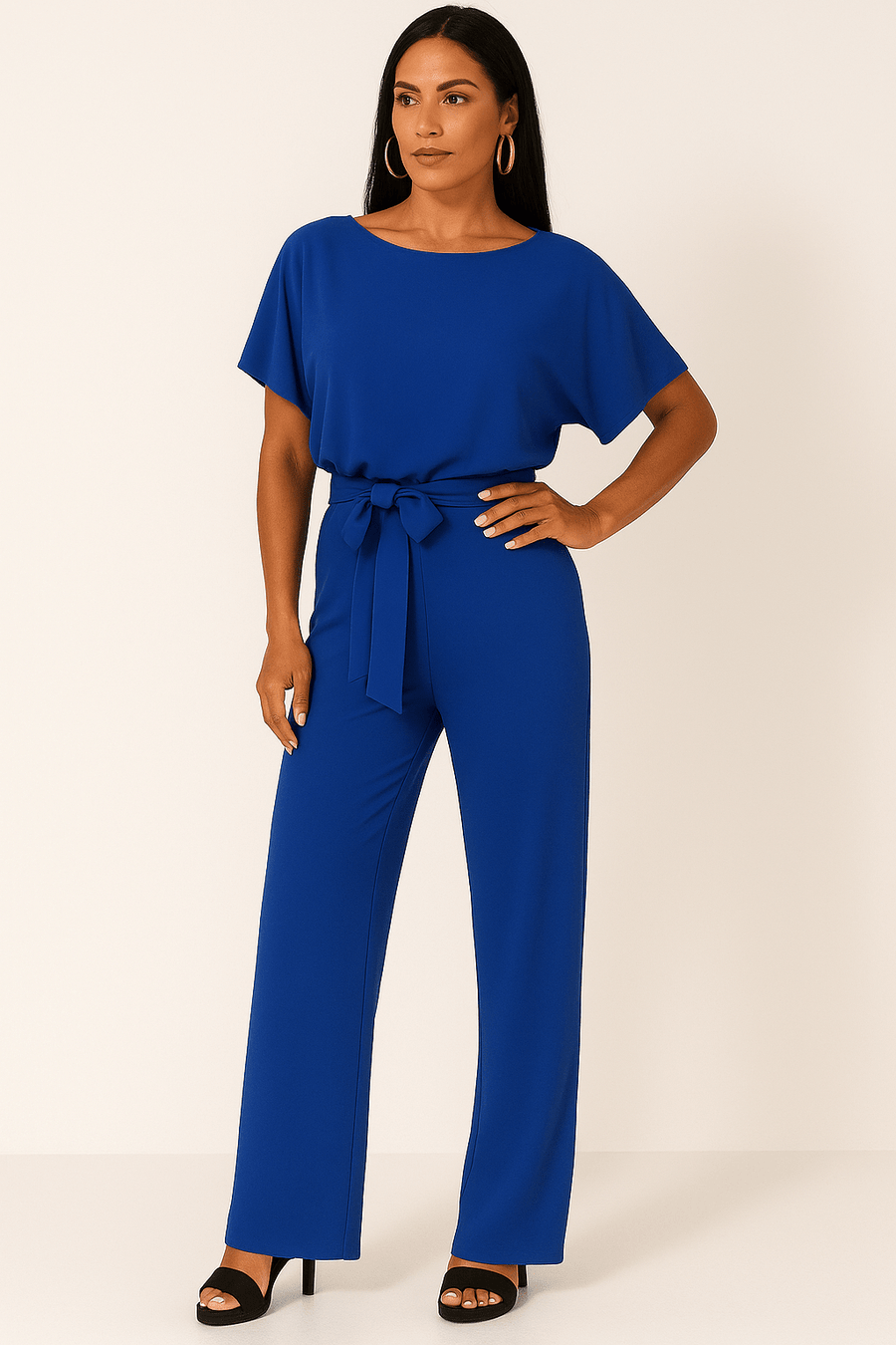 Elegant jumpsuit for women with belt