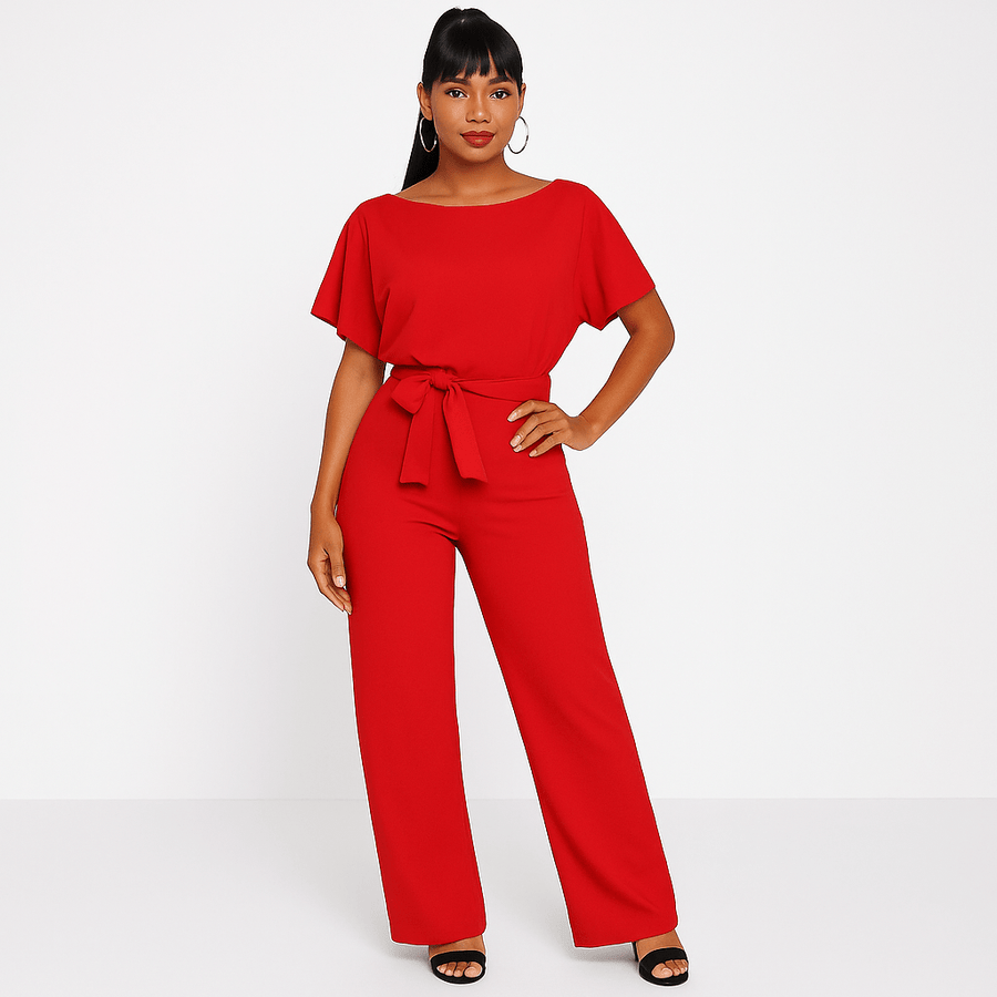 Elegant jumpsuit for women with belt