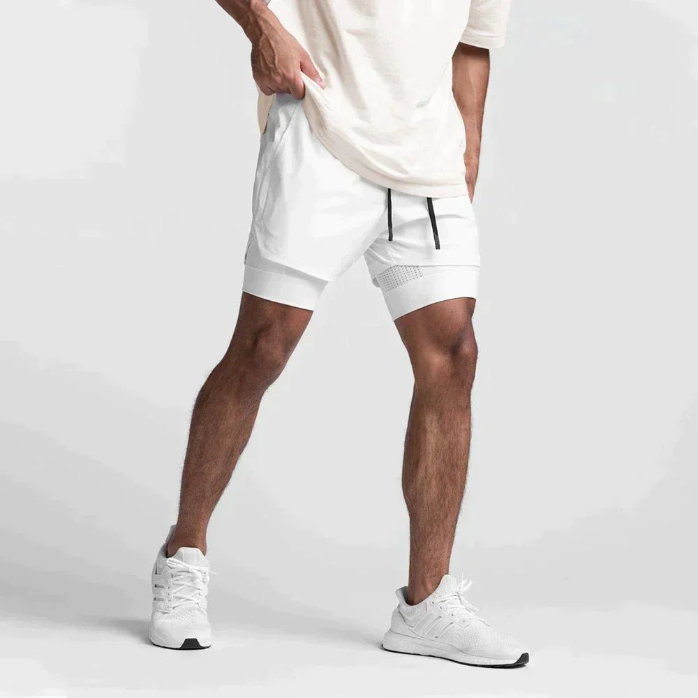 Men's drawstring shorts with pockets