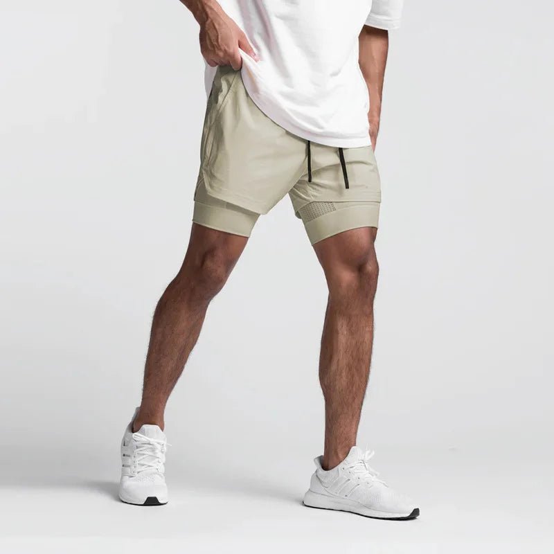 Men's drawstring shorts with pockets